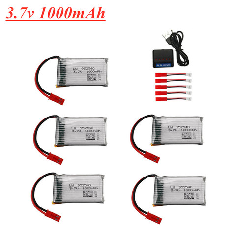3.7V 1000mAh 25c Lipo Battery 952540 for HQ898B H11D H11C H11WH T64 T04 T05 F28 F29 T56 T57 RC Qaudcopter Drone Spare Parts ► Photo 1/4
