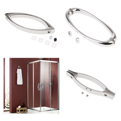 Zinc Alloy Glass Door Pull Handle For Shower Room Bathroom Accessory 145mm ► Photo 1/6