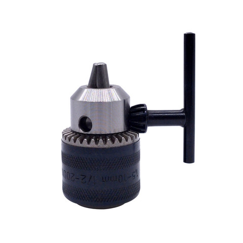 1pcs 1.5-10mm B12 3/8 Thread Drill Chuck Conversion Drill Chuck 1/2 M12x1.25  Wrench Into Electric Drill Keyless 3 Jaw Chuck ► Photo 1/6