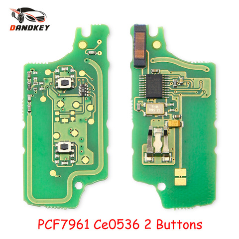 Dandkey Remote Key Electronic Circuit Board For Peugeot 407 407 307 308 Citroen C2 C3 C4 Fob ASK Ce0536 433MHz ID46 Chip ► Photo 1/6