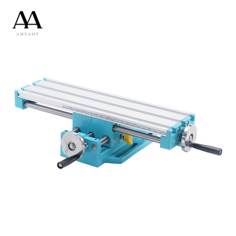 AMYAMY compound bench table Cross slid Table worktable Bench double bearing rail For Drill Milling Machine Adjust X-Y axis 2015A ► Photo 1/6