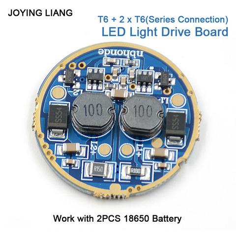 JYL-9809 High-power 3T6 Strong Light Flashlight Magnetic Control Panel Circuit Board Light Driving Plate 5 Modes Diameter 30mm ► Photo 1/2