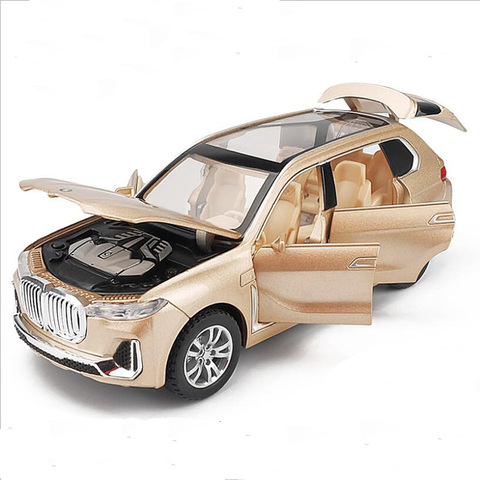 Alloy Toys Cars 1/32 Metal Die-Casting NEW BMW-X7 SUV Car Model Sound And Light Back Luxury Car Children Gifts Kid's Cars ► Photo 1/1