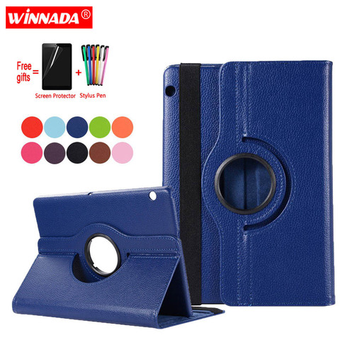 Case For Huawei T5 10 AGS2-W09 AGS2-W19 AGS2-L09 L03 coque Leather Cover for Huawei MediaPad T3 10 AGS-W09 L09 L03 Case+Film+Pen ► Photo 1/6