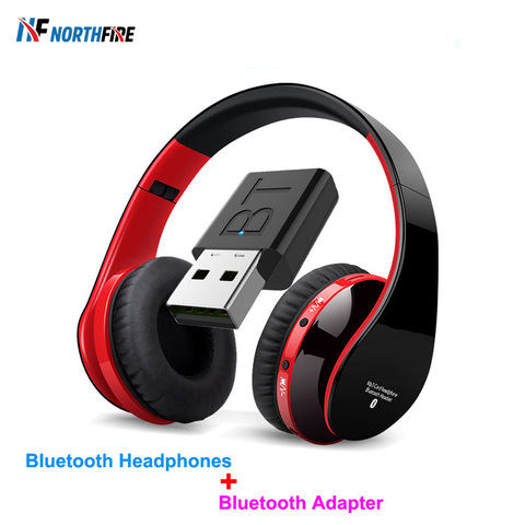 Bluetooth TV Headset,bluetooth Headphone HiFi Deep Bass Wireless TV Headphone with Transmitter Stick For TV Computer Phone ► Photo 1/6