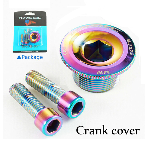 M15/M18/M20 Crank Cover Screw Cap M20 MTB Crankset Cover Aluminum BMX Road Bike Arm Bolt  Mountain Bike Parts Accessories ► Photo 1/6