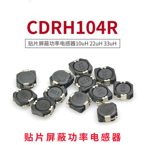 10PCS/lot SMD power inductors CDRH104R CD104R 10*10*4MM 2.2UH 3.3UH 4.7UH 6.8UH 10UH 22UH 33UH 47UH 68UH 100UH 150UH 220UH 330UH ► Photo 1/1