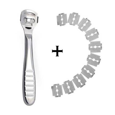 Stainless Steel Callus And Corn Foot Remover With 10 Blades