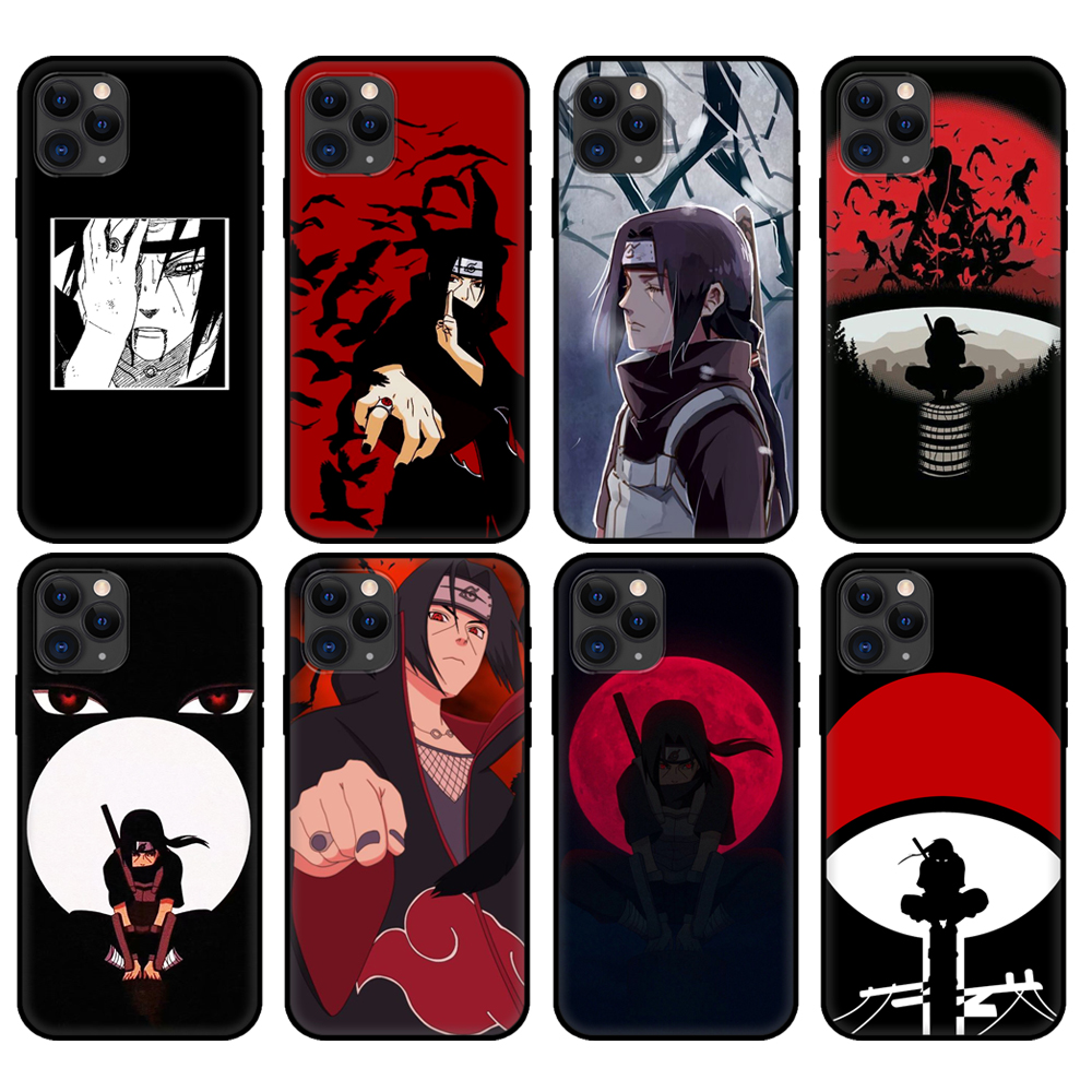 Buy Online Black Tpu Case For Iphone 5 5s Se 6 6s 7 8 Plus X 10 Cover For Iphone Xr Xs 11 Pro Max Case Anime Naruto Itachi Alitools