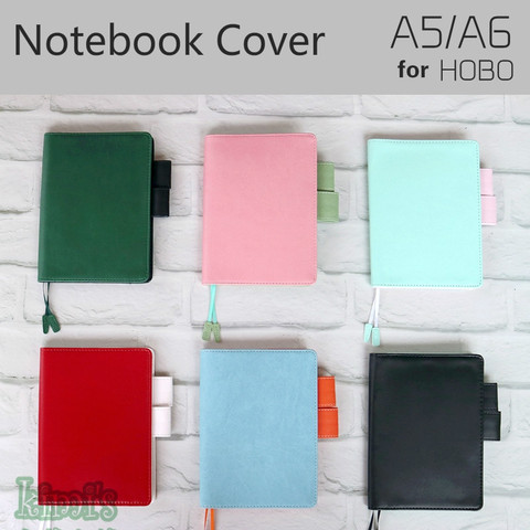 A6 A5 Notebook Cover for Hobo Midori Planner Diary Book Leather Specifications Covers Japanese Style Icecream Color School ► Photo 1/6