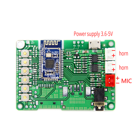 Bluetooth Power Amplifier Board V5.0 Stereo Transmission BK3266 Module Receiving and Sending One AT Renamed Button Switch ► Photo 1/3