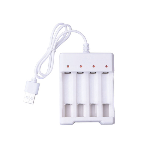 Rechargeable Battery Charger Station 4-slots USB Fast charger for AA AAA Rechargeable lithium NiMH Battery ► Photo 1/4