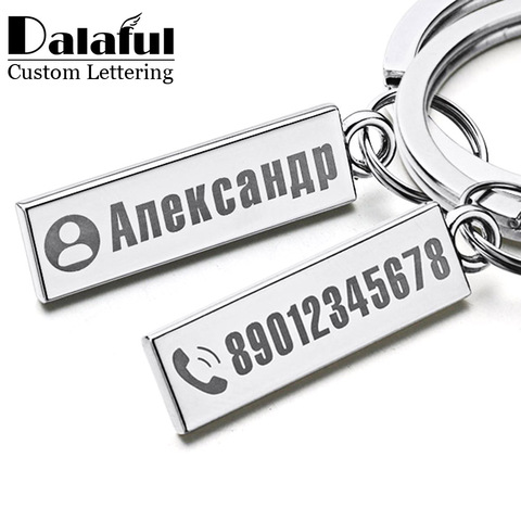 Personalized Custom Women Name Letter Keyring Unique Stainless Steel Key  Chain For Man Customize Keychain Jewelry Gifts New - AliExpress