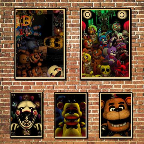 FNAF-Ultimate Group Game Characters Pintura em Lona, Impressão Posters para  Sala de Jogos, Living Wall Art, Retro Home Decor, Pictures Gift - AliExpress