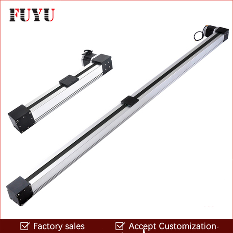 Free shipping high speed 100~2000mm stroke belt drive linear guide rail motion slide actuator module for cnc linear position kit ► Photo 1/5