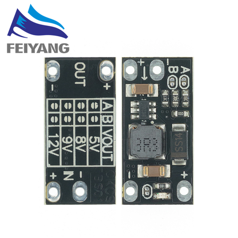 1pcs Newest Multi-function Mini Boost Module Step Up Board 5V/8V/9V/12V 1.5A LED Indicator Diy Electronic Voltage Module ► Photo 1/4