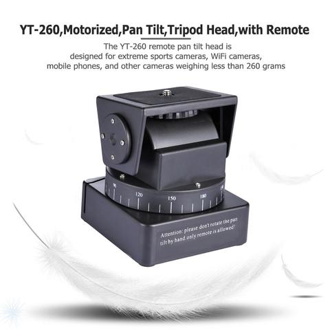 YT-260 Motorized Pan Tilt Tripod Head PTZ Remote Control Shooting Camera Portable Professional Photography Tool for Mobile Phone ► Photo 1/1