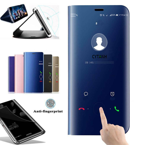 Smart Mirror Flip Case For Honor 20S 9A 9C 9S 8 9 10 Lite 10i 8X 9X Premium 20 Pro 20E 30 30S 30i View 10 Cover On Nova 5T 3 3i ► Photo 1/6