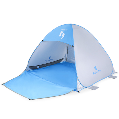 KEUMER Instant Automatic Pop Up Beach Tent UV Protection Sun Shade Shelter + Extention Floor Fishing Hiking Picnic Camping Tent ► Photo 1/6