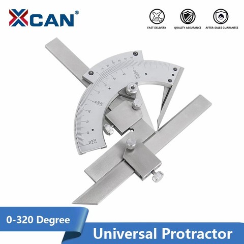 XCAN Angle Ruler 0-320 Degree Universal Protractor Precision Goniometer Angle Finder Measuring Tools ► Photo 1/6