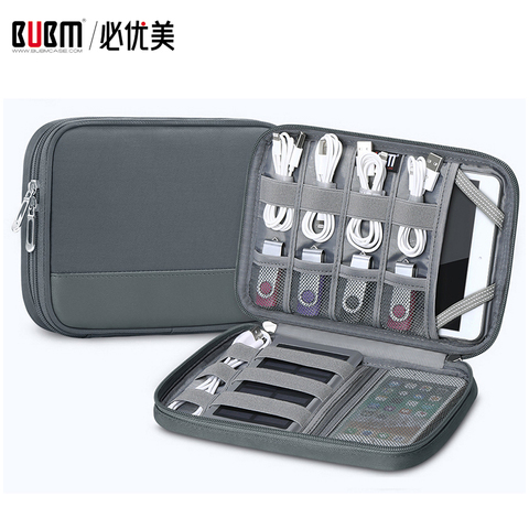 BUBM bag for electronic accessories 7.9 inch ipad Organizer travel electronic organizer storage for data wire hard drive ► Photo 1/6