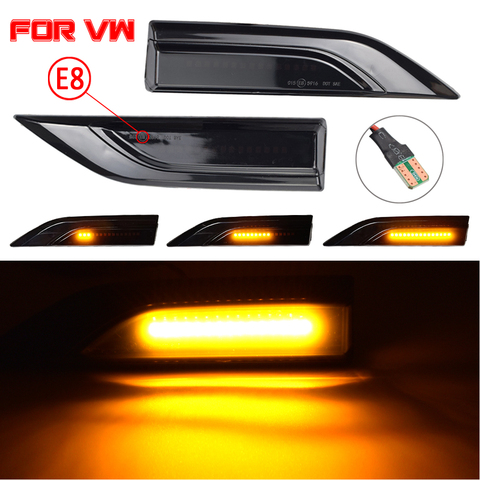 For VW Volkswagen Transporter T6 Multivan Caddy LED Dynamic Turn Signal Light Side Fender Marker Sequential Indicator Blinker ► Photo 1/6