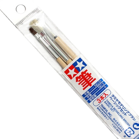 Tamiya 87066 Modeling Brush Basic Set (3Pcs/Set) Model Painting Brush Accessory DIY Tools ► Photo 1/6