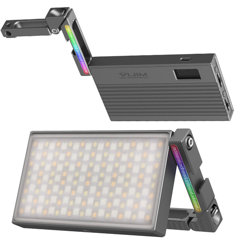 VIJIM R70 2700k-8500K Full Color RGB Led Video Light with Bracket Extend 1/4'' Screw Cold Shoe Dimmable Photography Studio Light ► Photo 1/6