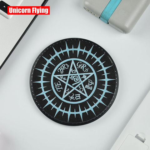 Magic Circle Design 10W Fast Qi Wireless Charger For iPhone Samsung Xiaomi Huawei Phone Charging Pad ► Photo 1/6