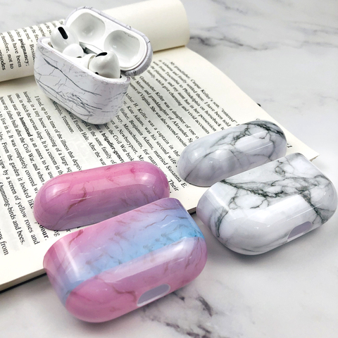 Marble Pattern Earphone Case for AirPods Pro Cases Fundas Earphone Accessories Hard PC Headset Cover Air Pods 3 Protective Case ► Photo 1/6