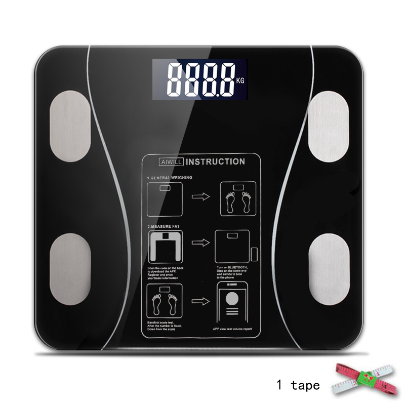 Best Selling Bathroom Weight Scales Floor Electronic Home Balance  Temperature LCD Digital Floor Scales Human Smart scale - AliExpress