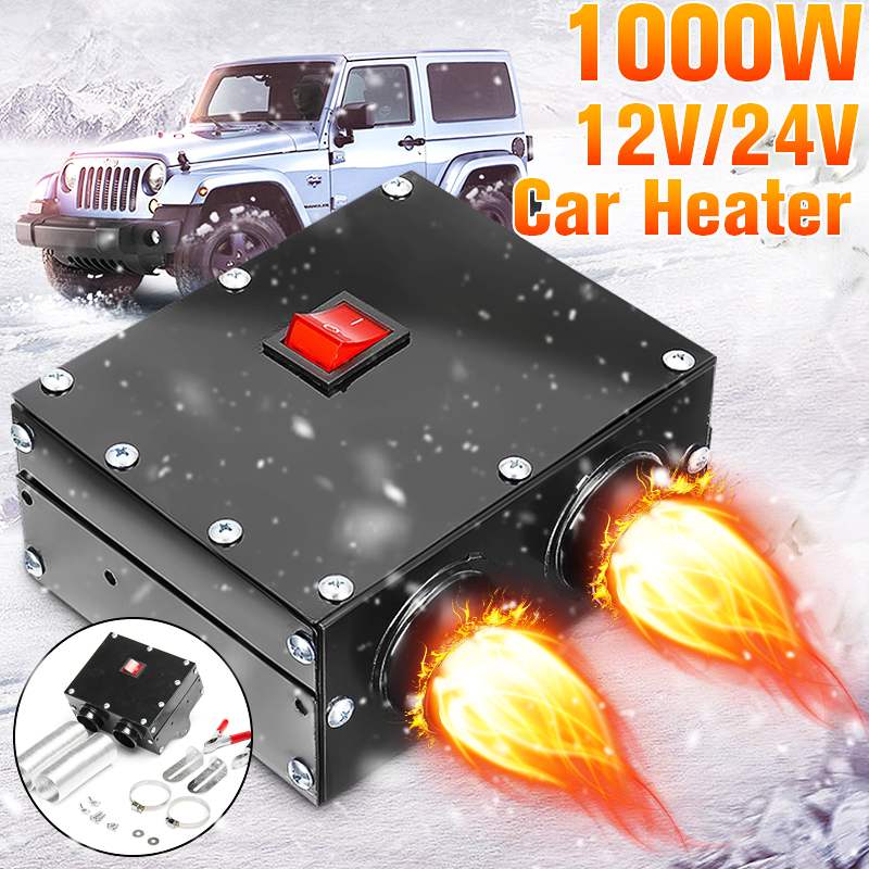 1000W 12V/24V Heater Fan Car Heater Defroster Winter Auto Truck Heating Fan Interior Warmer Dryer Windscreen Defroster ► Photo 1/6