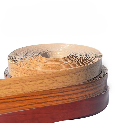 10M Self adhesive Furniture Wood Veneer Decorative Edge Banding PVC for Furniture Cabinet Office Table Wood Surface Edging ► Photo 1/6