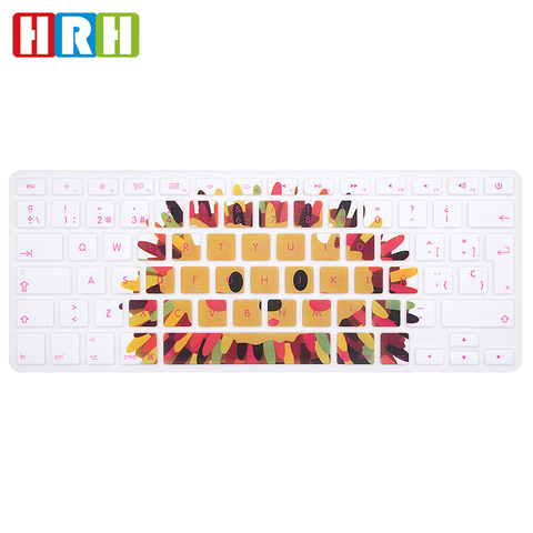 HRH Cool Animal Spanish Oil-proof Keyboard Cover Protector Silicone Skin for MacBook Pro Air Retina 13 15 17 Release Before 2016 ► Photo 1/6