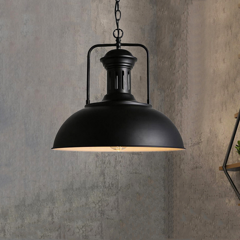  Ceiling Pendant Light, Retro Industrial Style, Single