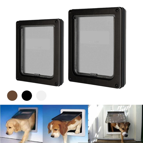 Pet Dog Door Safe Locking Automatically Close Pet Dog Cat Door Pet Supplies Flap Door Pet Door Ferromagnetic Wall Entry ► Photo 1/6