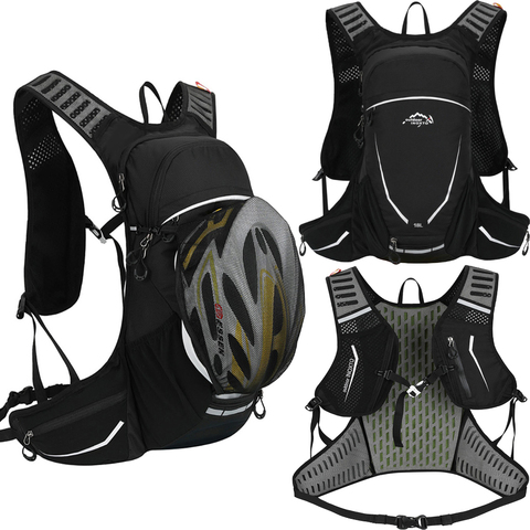 18L Outdoor Sport Cycling Run Water Bag Storage Hydration Pocket Backpack UltraLight Hiking Bike Riding Pack Bladder Knapsack ► Photo 1/6