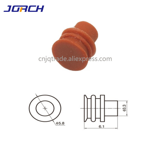 100pcs Blind Sealed waterproof  5.8mm  automotive plug silicone rubber seal wire seals for auto connector Solid waterproof plug ► Photo 1/1