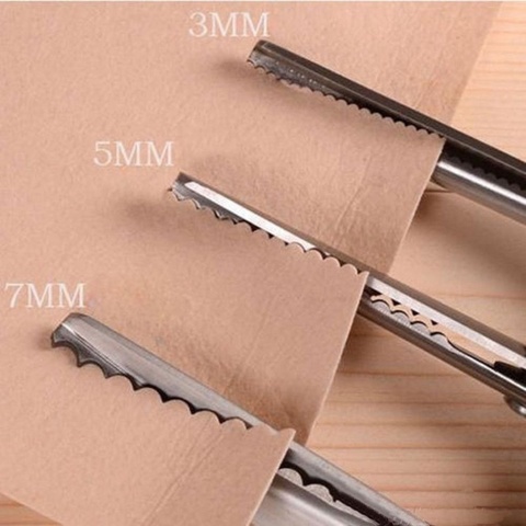 3 5 7mm Fabric Dressmaking Scalloped Edge Pinking Shears Scissors Clipper RTY craft supplies scissors ► Photo 1/5