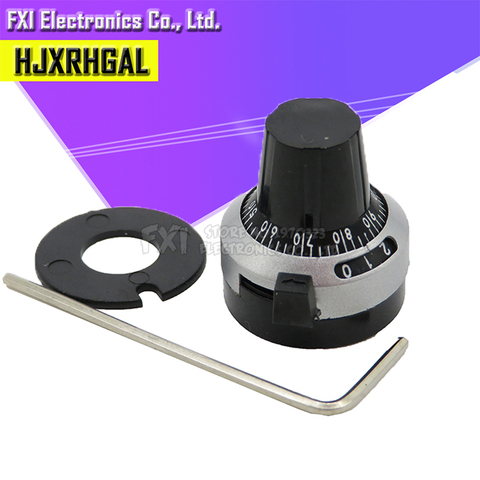 1PCS WXD3-13 3590S precision scale 6.35mm knob potentiometer knob equipped with multi-turn potentiometer 3590S-2 ► Photo 1/2