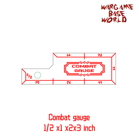 Wargame Base World - combat gauge - measure tooling - ruler for Warhammer ► Photo 1/3