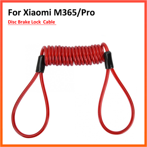 Disc Lock Security Anti Thief for Xiaomi Mijia M365 Ninebot Es1 Es2 scooter Wheel Disc Brake Bag And Reminder Spring Cable ► Photo 1/6
