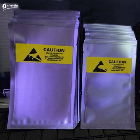 100pcs various size Anti-Static Shielding Bags ESD open top Anti Static Package Bag Waterproof Anti static Storage Packaging bag ► Photo 1/6