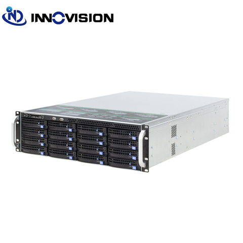 hotswap 3u rack case 650MM with 12gb mini HD backplane for 16 HDD bays server computer case,USB3.0 ► Photo 1/6