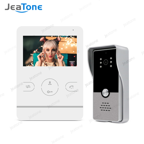 Low Price Video Door Phone Video Intercom Doorbell 1200TVL Camera 4 inch Monitor Video Record Unlock Door Security Access System ► Photo 1/6