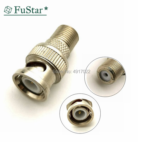 10Pcs/Set BNC Male Plug To F Female Jack Coax Connector Adapter For CCTV Camera Hot NEW ► Photo 1/6