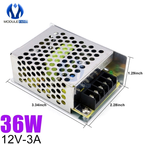 AC To DC 12V Switching Power Supply S-36-12 Metal Shield 3A/36W LED Security Monitoring Voltage Regulator Stabilizer ► Photo 1/5