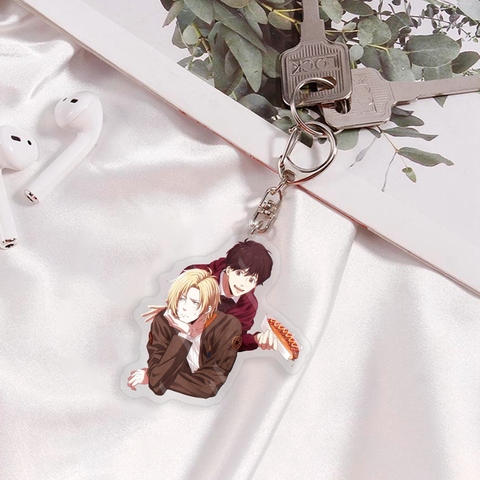 Japan Anime Banana Fish Ash Lynx Okumura Eiji Cosplay Cartoon Double Side Acrylic Keychain Phone Charm Pendant Keyring Xmas Gift ► Photo 1/6