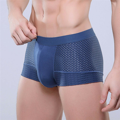 Men Underwear Boxer Shorts Breathable Underpants Modal Bulge Pouch Sexy Comfortable Boxer 4 Colors ► Photo 1/6