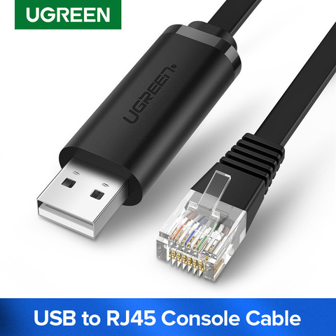 Ugreen USB to RJ45 Console Cable RS232 Serial Adapter for Cisco Router 1.5m USB RJ 45 8P8C Converter USB Console Cable ► Photo 1/6